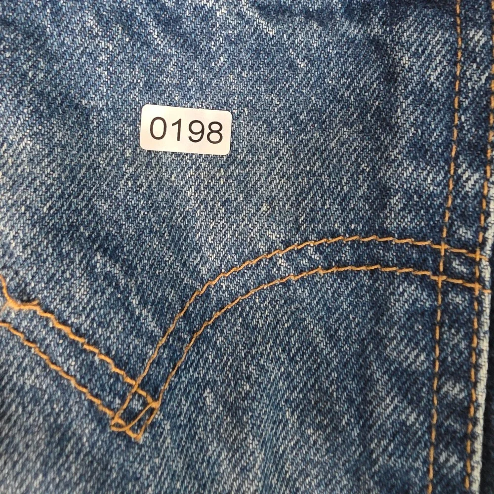Vintage Levis 505 Orange Tab Jeans Mens 36x34 Blue Straight Leg Denim - Picture 10 of 10
